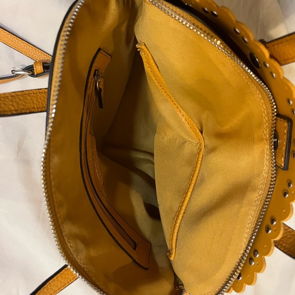 Satchel with removable strap by Nanette Lepore in yellow faux leather - Picture 9 of 9